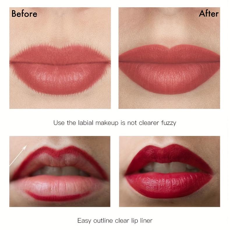 12-цветный водостойкий матовый карандаш для губ, стойкая увлажняющая помада с антипригарным покрытием - не размазывается, интенсивный красный контурный блеск для губ