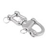 316 Stainless Steel Jaw Swivel Snap Shackle for Sailboat Spinnaker Halyard 03#