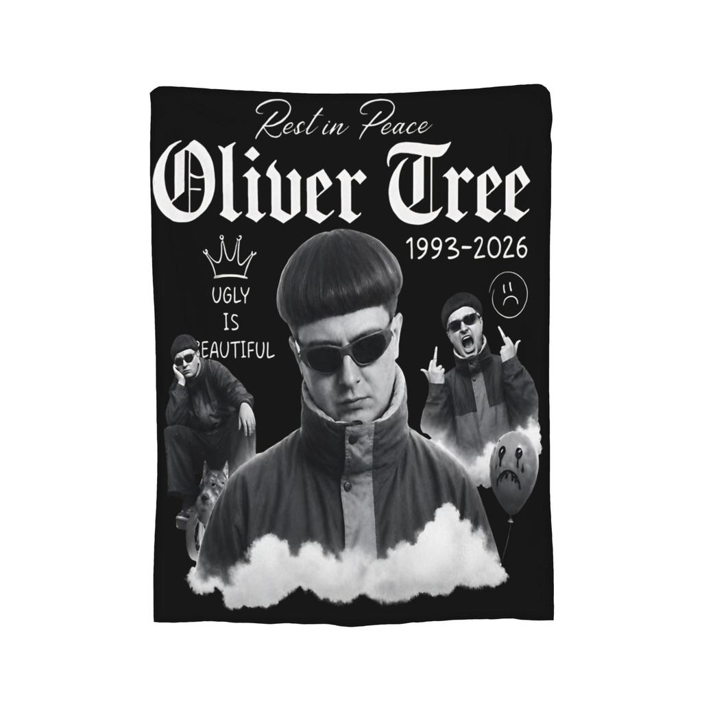 Оливер Три Rest In Peace 1993-2023 Мемориальные фланелевые одеяла Индивидуальные пледы для кровати, дивана, кушетки 125*100 см Покрывала