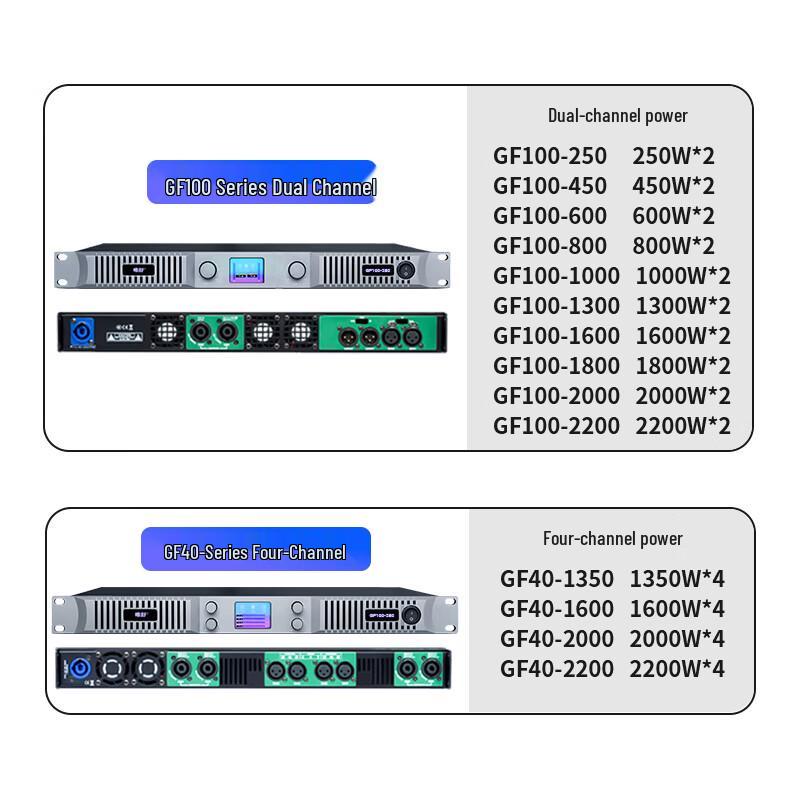 Weishu GF40-1600 Professional 4-Channel Digital Amplifier (CN version)