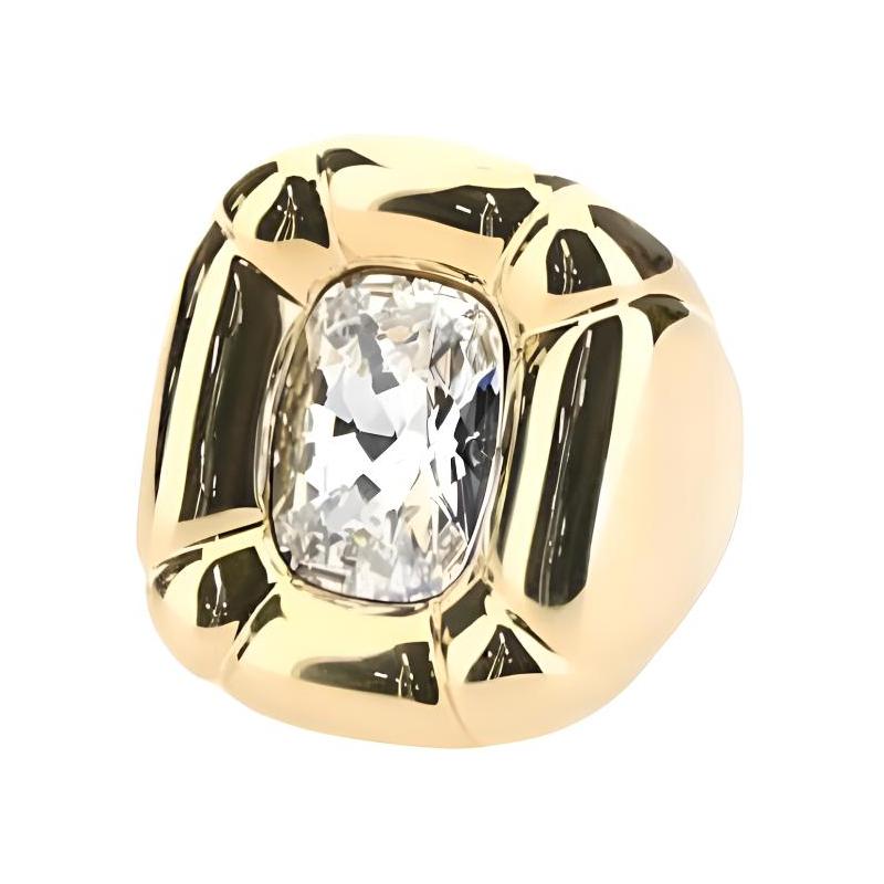 Swarovski Metal Dulcis Ring, Unisex Couple Style gold 52
