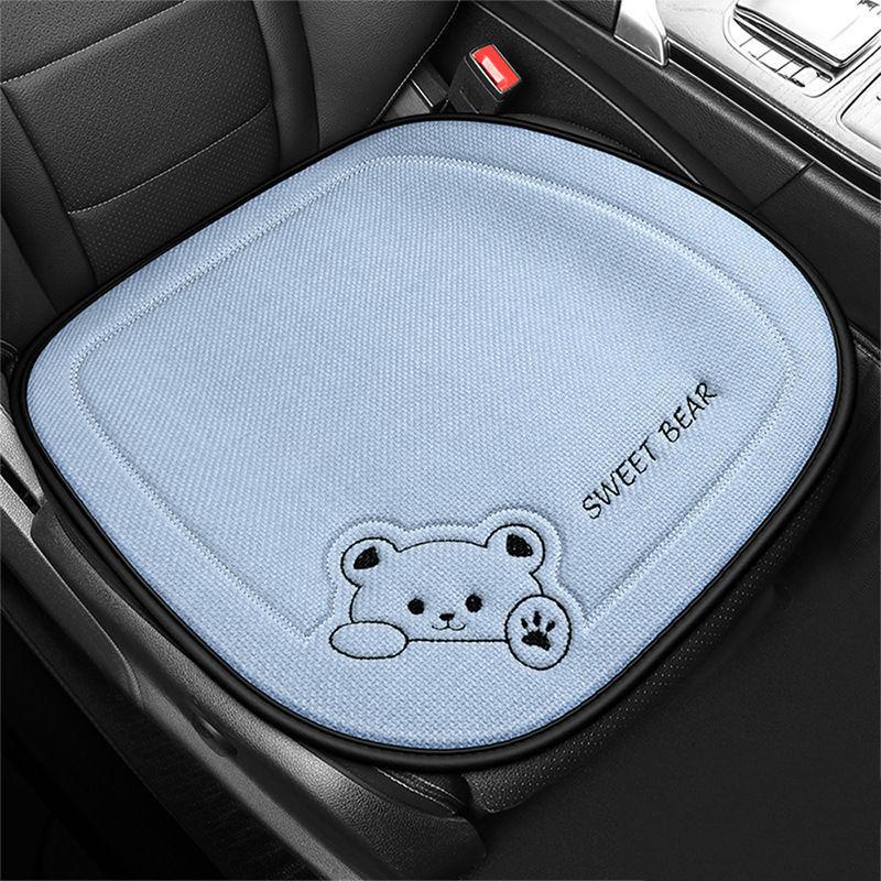1Pcs Breathable Cartoon Bear Car Seat Cover Non-Slip Cushion for Women's Protection