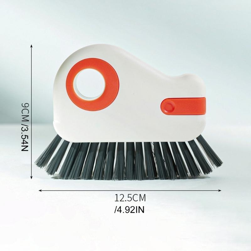 Double Window Cleaning Tool With Soft Bristles And Hanging Hole Space Saving Kitchen Bathroom Essential