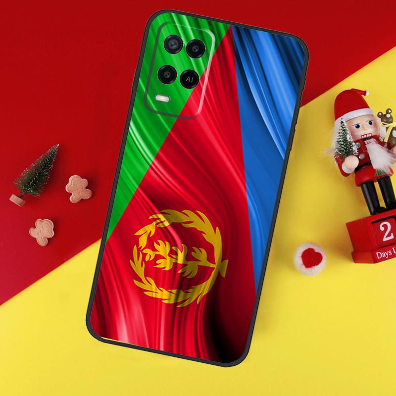 Флаг Эритреи для чехла OPPO A74 A94 A17 A16 A15 A79 A58 A78 A98 A77 A5 A9 A96 A76 A52 A72 A57S A54S A53S
