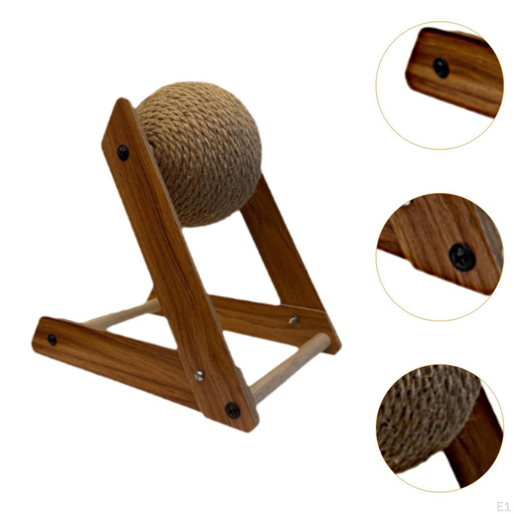 Игрушка-когтеточка для кошек, сизаль, шарик, шлифовальный коготь, износостойкий, интерактивный, для домашних животных