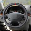 For Mercedes Benz Vito 2010 2011 2012 2013 3014 2015 Viano W639 06-11 Car Steering Wheel Cover Trim Black Leather with Red