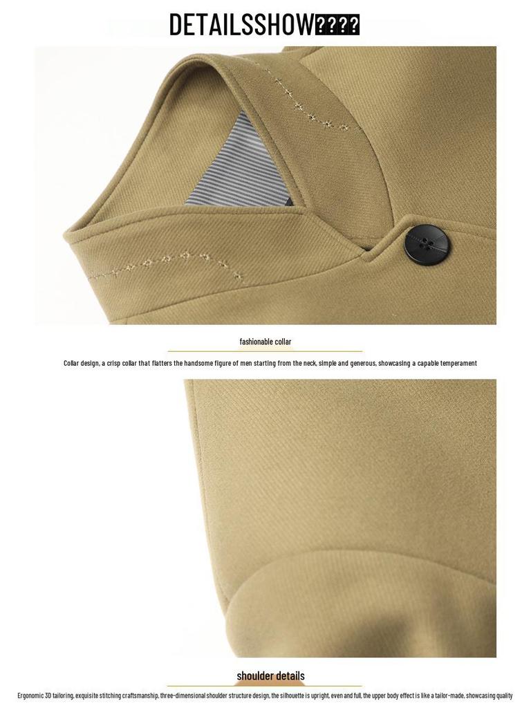 Универсальная мужская куртка приталенного кроя с воротником-стойкой - Модный тренд Весна 2025