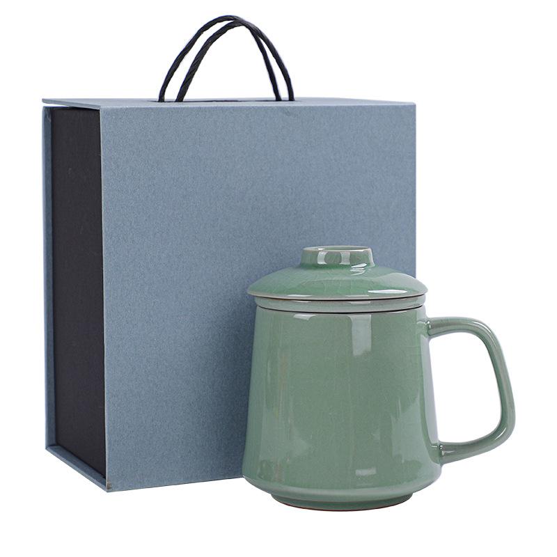 Кружка с крышкой чашка летняя керамическая офисная чайная чашка простая кофейная чашка большой вместимости бытовая чашка для воды подарок