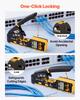 VEVOR Crimping Tool, RJ45/RJ11/RJ12 Ethernet Crimper, Crimp Tool Kit for 4/6/8-Pin Modular Plugs, with Mini Wire Stripper, 50 Connectors and 50 Boots