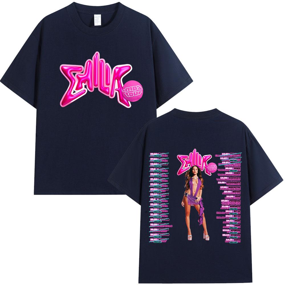 Emilia Mernes MP3 Tour Merch Tshirts Unisex Women Fashion Harajuku Oversized T Shirt Comfort Cotton Short Sleeve Tshirt Fans Gift