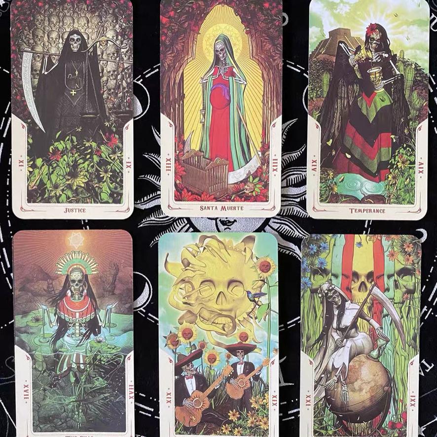Карты Таро Санта Муэрте: Колода из 78 карт с художественными иллюстрациями и PDF-путеводителем