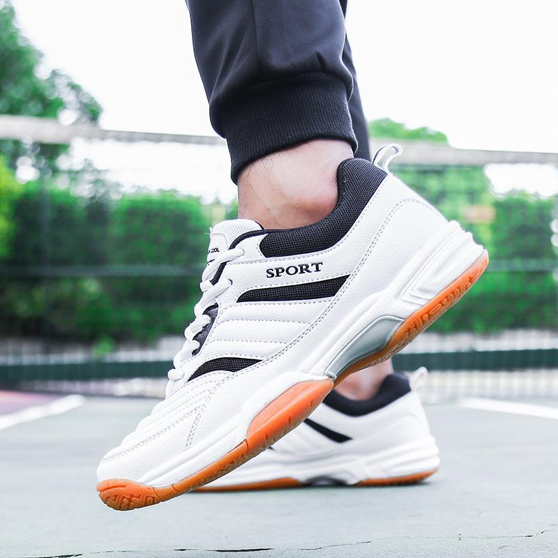 Professional Badminton Shoes Men's Large Size Lightweight Elastic Breathable Student Training Tennis Shoes