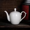 Dehua White Porcelain Teapot Jade Like Smooth Texture Simple Style Kung Fu Tea Set Chinese Home Office Brewing
