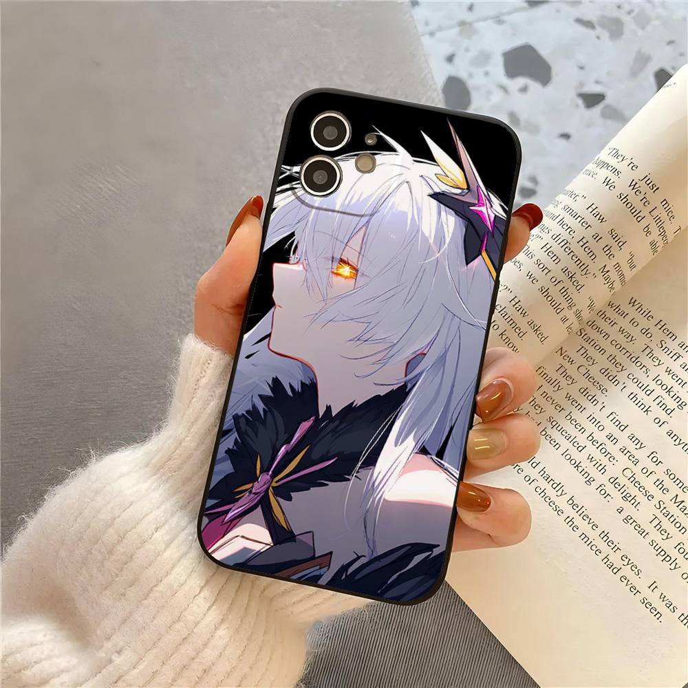 Herrscher Of The Void Анимированная игра H-Honkai Impact 3-го Поколения Чехол для телефона Для IPhone 17 Air 16 15 14 13 Pro Max 11 12 Черный Силикон