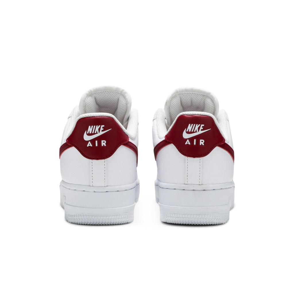 Nike Womens Air Force 1 '07 'White Noble Red' (women's sizes) White / Noble Red / White / White Skate Shoes 315115 154