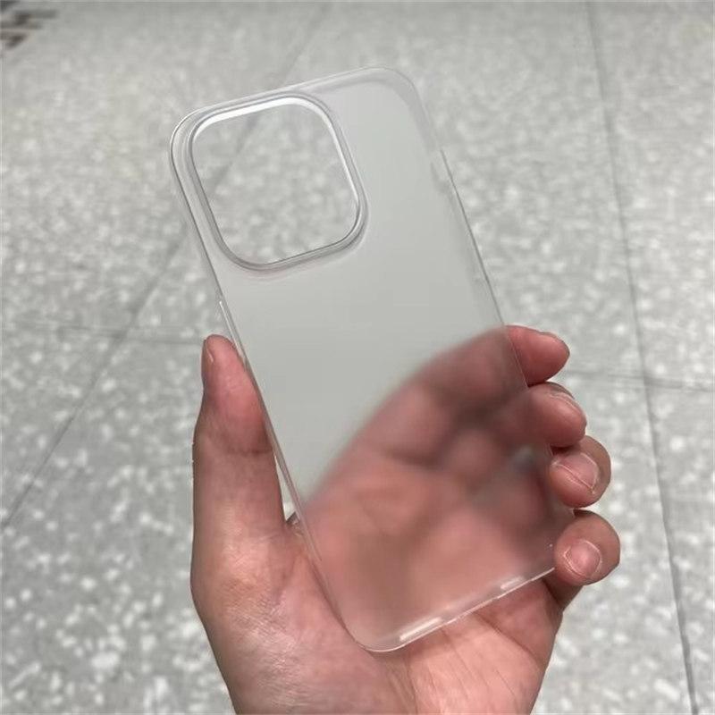 Ультратонкий матовый полупрозрачный чехол для телефона Apple iPhone 16 15 14 Plus 13 12 11 Pro Max, твердый пластиковый прозрачный шелковистый чехол
