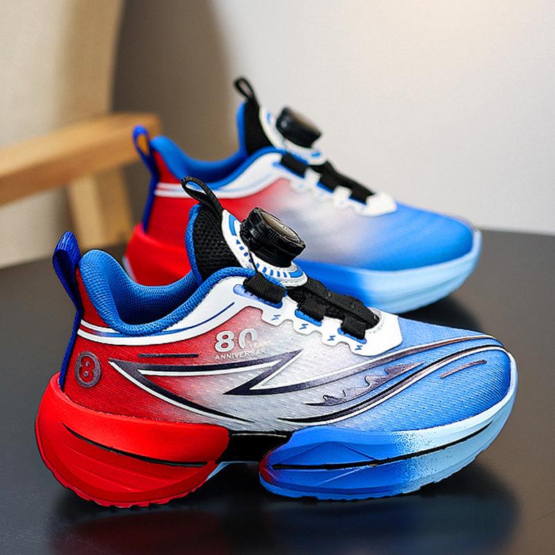 Classmate Boys' Shoes 2025 New Spring Mesh Children's Light Running Sports Basketball Shoes Popular for Older Children