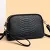 Middle-aged Women's Bag Summer New Mother Bag Korean Style One-shoulder Crossbody Bag Atmospheric Crocodile Pattern Small Square Bag