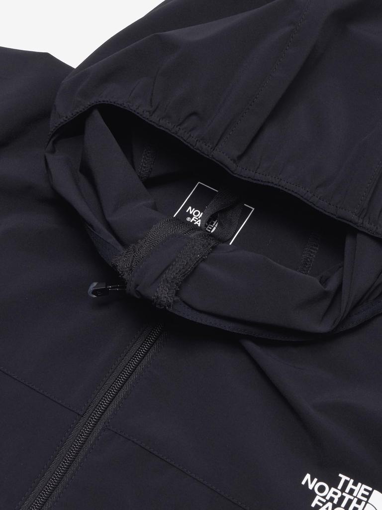 North Jacket Mountain Soft Shell Hoodie Water Repellent Stretch Lightweight Black L [The Face] Women's [SS24]