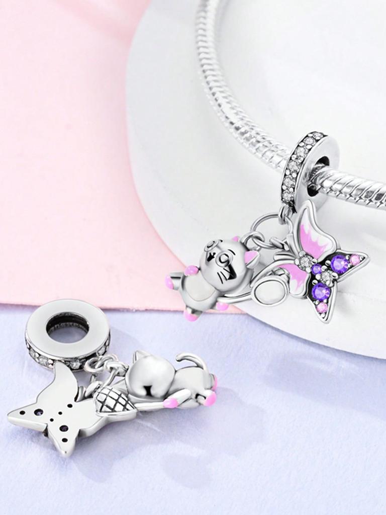 Шармы Плата Животные Слоны И Зебры Бусины Медь Покрытая Подходят Шармы Медь Оригинальный Браслет Для Изготовления Украшений Diy Шарм