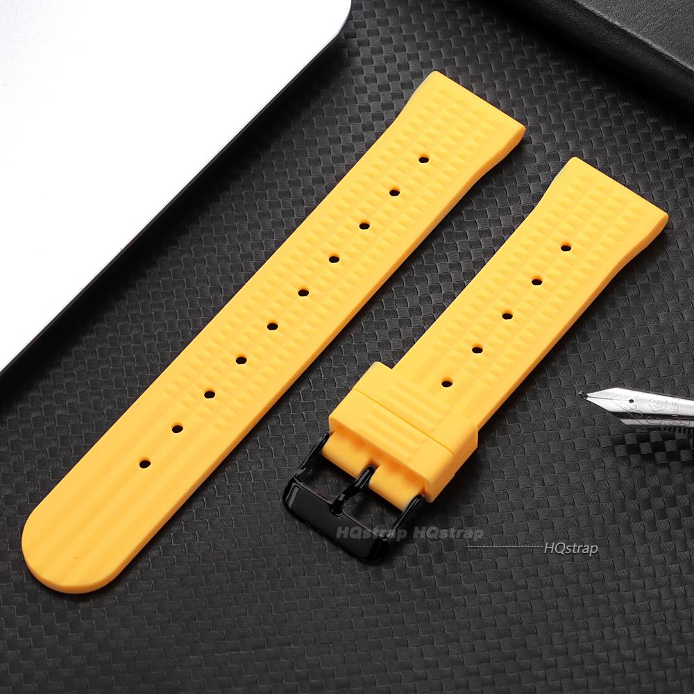 Premium Rubber Watch Band for Seiko Soft Universal 20mm 22mm Silicone Strap Replacement for Water Ghost Waterproof Watchbands