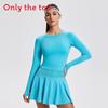 Womens Athletic Running Yoga Top With Stretchy Polyester Fabric For Gym Fitness