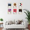 6 шт. Плакаты Канье Уэста, плакаты обложек альбомов для декора общежития для подростков и девушек