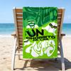 proof beach towel with a Feid6 pattern - soft,absorbent,quick-drying,machine washable - perfect for swimming,camping,bathing