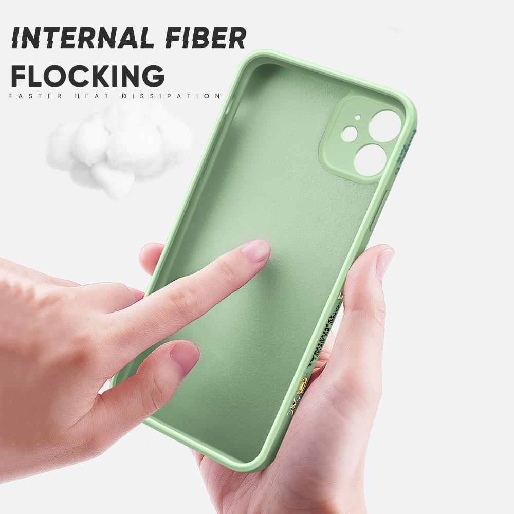 Популярный аниме-чехол для телефона для Xiaomi Redmi POCO Mi 11 Lite 5G Note10 Pro, мягкий, полная защита, квадратный, жидкий, силиконовый, задняя крышка для мобильного телефона