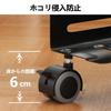 AGPTEK CPU Stand with Casters, PC Cart, Desktop PC Stand with Side Panels, Movable, Adjustable Width, Dustproof, Black