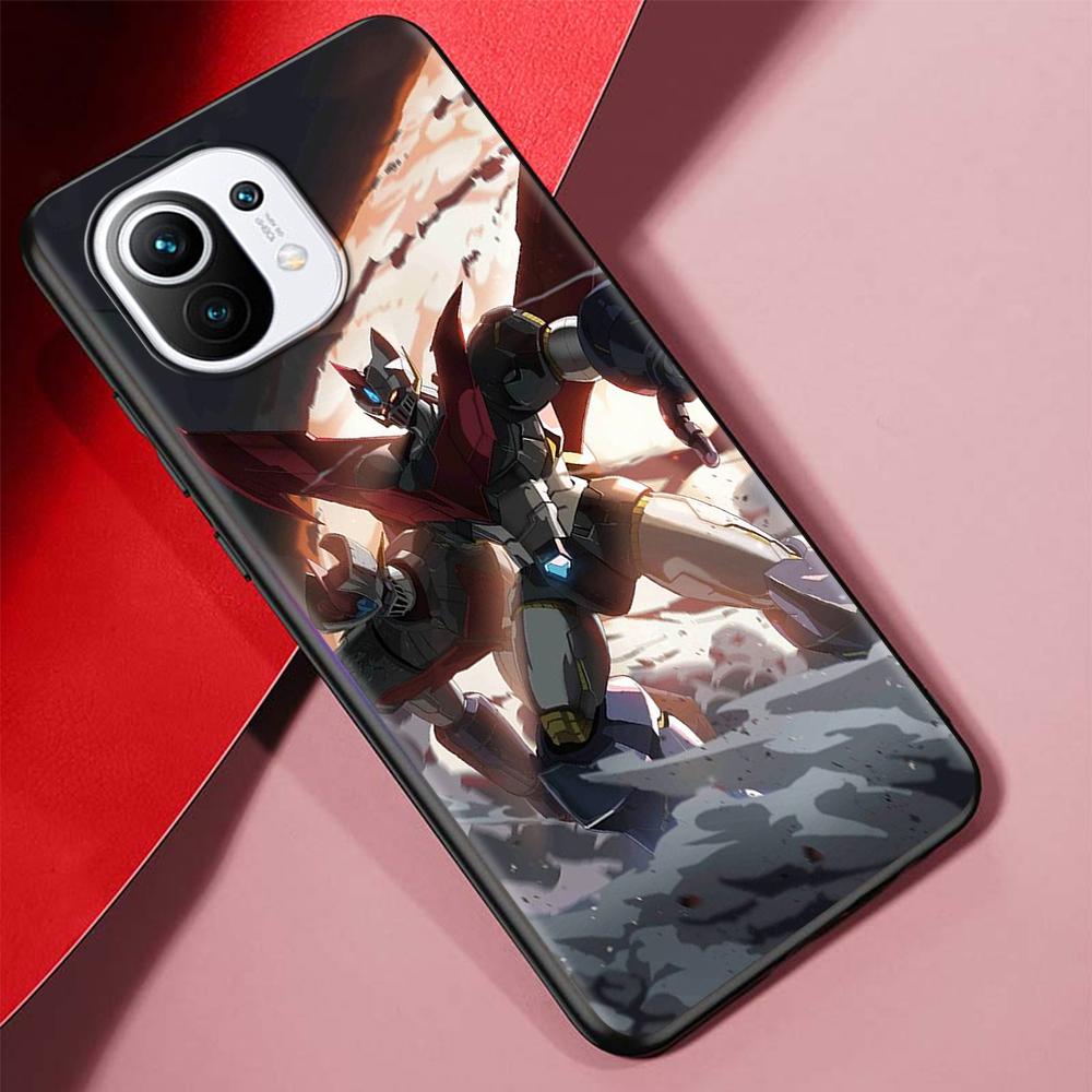 Чехол с аниме Manga Mazinger Z для Xiaomi Poco X3 NFC M3 Mi 11 Lite 5G 12X 11T 10T 12 Pro 9T Note 10 9, черный силиконовый чехол для телефона
