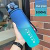 Gradient Color Sports Water Bottle with Handle Large Capacity 24oz BPA-Free Plastic Direct Drinking Water Bottle for Students