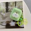 Matcha green three-dimensional apple for AirPods 1 generation protective case second generation 1 generation pro1 apple bluetooth headset case