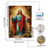 5D DIY Полная круглая алмазная живопись "Религиозный" Вышивка крестом Домашний декор Подарок