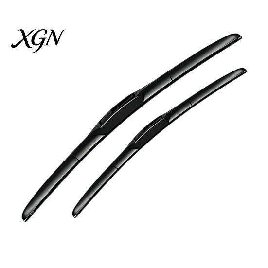 High Elastic Natural Rubber Wipers 2Pcs Wiper Blades Set for Nissan Qashqai J12 2021-2024, 17/26 Noise Free Front Inch Wipers, Beamless Quiet