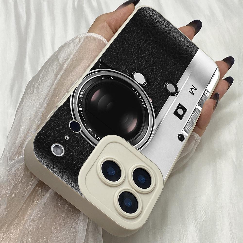 M536 Vintage Camera Boombox Angel Eyes Soft Phone Case for iPhone Samsung Galaxy Xiaomi Rdemi Huawei Honor Infinix Realme OPPO Vivo All Model TPU Case