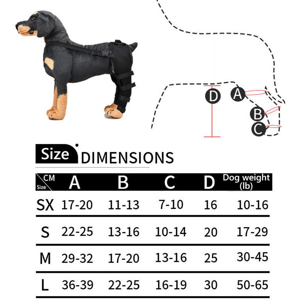 Elderly dog walking assistance leg support, hip support, adjustable pet dog leg protector support, knee support, hind leg support, joint wrapping