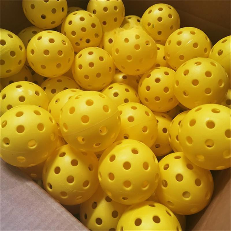 Pickleball 74MM прочный 26/40 отверстий для использования в помещении/на открытом воздухе 2/4/6 шт Pickleballs для развлечений Pickleball упаковки Pickleballs