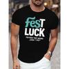 Европейские размеры Мужские S Fest Luck Футболка с принтом Оптическая иллюзия, Футболки для мужчин, Повседневная футболка с коротким рукавом для лета