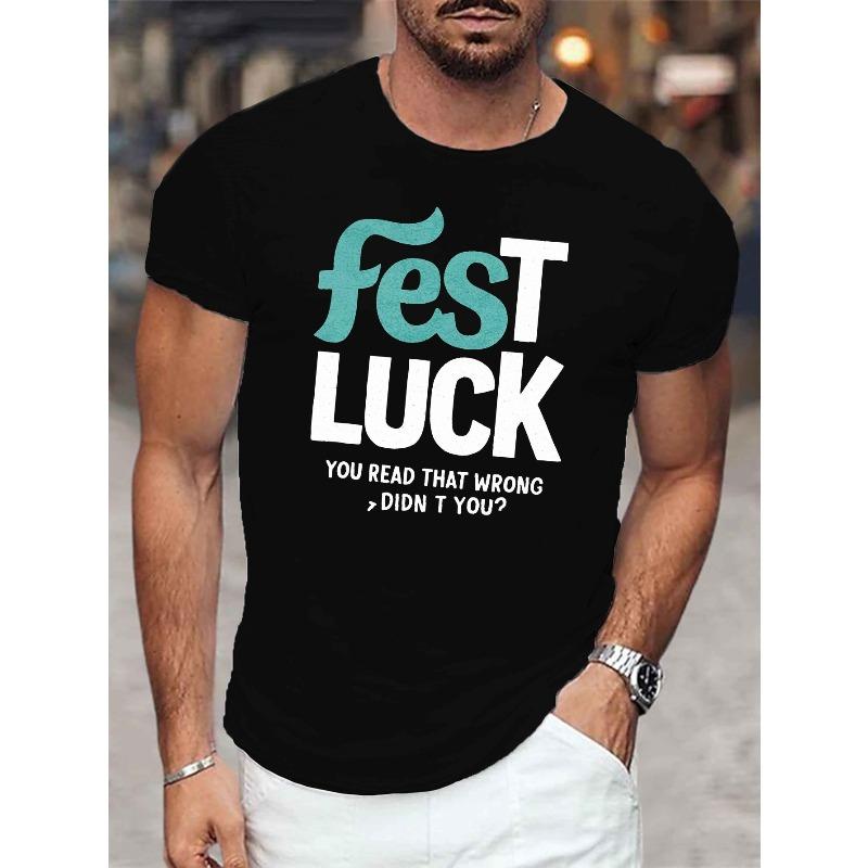 Европейские размеры Мужские S Fest Luck Футболка с принтом Оптическая иллюзия, Футболки для мужчин, Повседневная футболка с коротким рукавом для лета