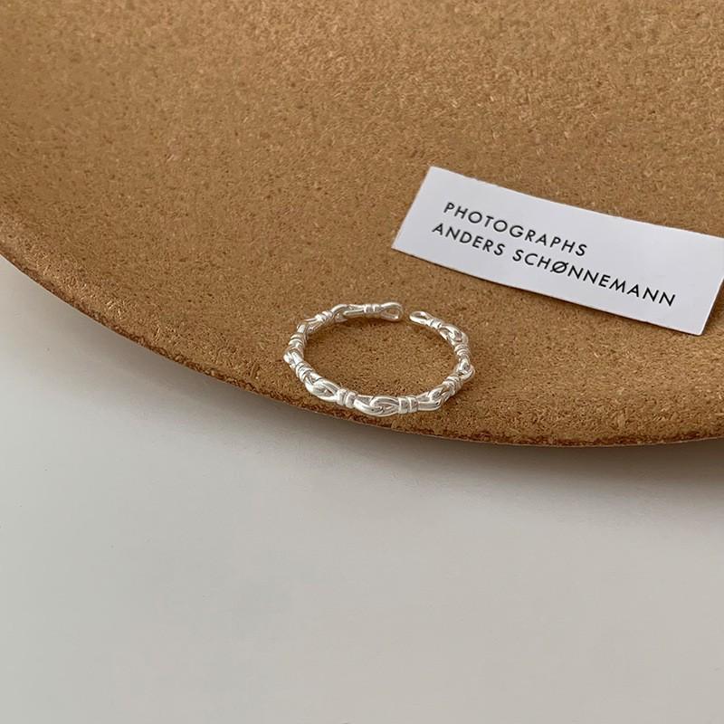 «Корейское регулируемое женское кольцо из стерлингового серебра 925 пробы – не выцветает, легкая роскошь, высококачественный, универсальный дизайн»