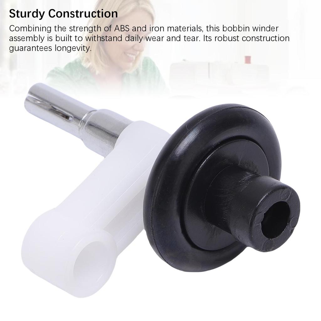 Bobbin Winder Assembly Fit for Singer 1304 1306 Sewing Machine Rubber ABS Iron Quiet Bobbin Winder