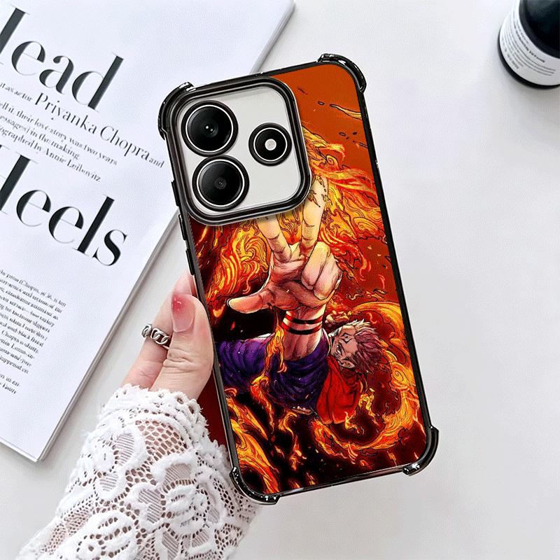 Аниме Итадори Юдзи JUJUSU Покрытие Чехол для телефона Для Xiaomi Redmi Note 14 15 Pro Plus 13 12 11 11S 11T 10 9S 9 5G Защита от падения Airbag