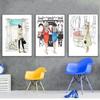 Девушка Спальня Quadro модные фигурки постеры и принты женские настенные поп-арт живопись на холсте фотографии домашний декор