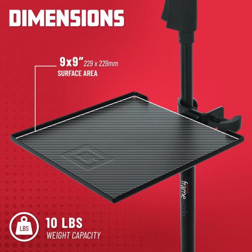 GATOR Frameworks Clamp-On Shelve GFW-SHELF0909, an Accessory Tray for Stands (approximately 229mm X 229mm)