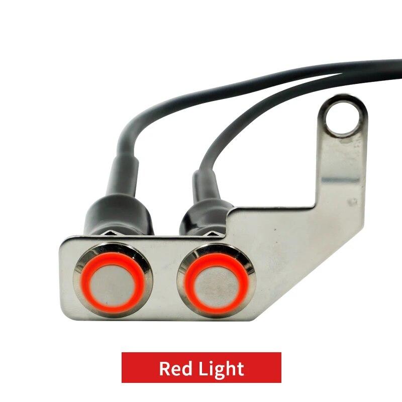 DC12V из нержавеющей стали, переключатель включения-выключения мотоцикла на руле, регулируемое крепление, водонепроницаемые переключатели, кнопка, светодиодная водонепроницаемая фара