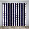 3D White Blue Stripes Red Pentagonal Star Pattern Sunshade Curtains Deluxe Living Room Decoration Bedroom Thin Curtains