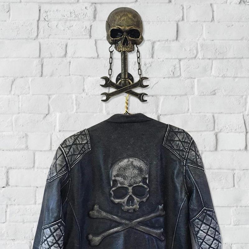 Череп шлемы подставка шлемы настенное крепление мотоцикл череп мото гонки рыцарь хранение дорожная компьютерная сумка полный шлем