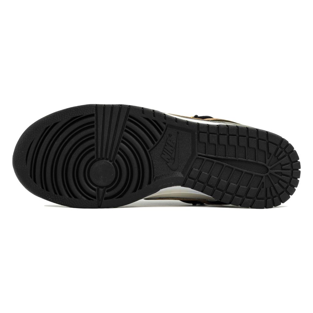 Nike Dunk Wild Time, Kaleidoscope Shopping Bag Abrasion Resistant Low top Skateboard Shoes Unisex Black White Green DD1391-100(Team113-S-BOX)
