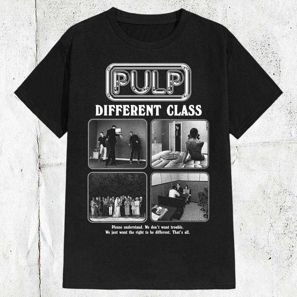 Pulp Группа Бритпоп Different Class Унисекс Футболка S-4XL